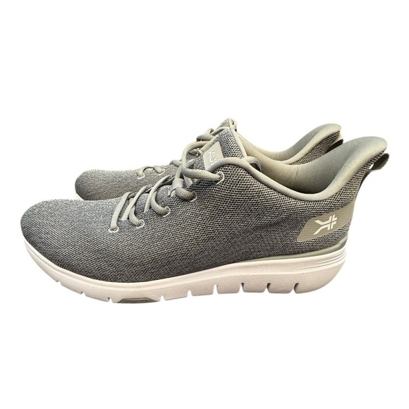 Kuru Flex Via Mens Size 13 Gray White Athletic Running Walking Shoes Sneakers